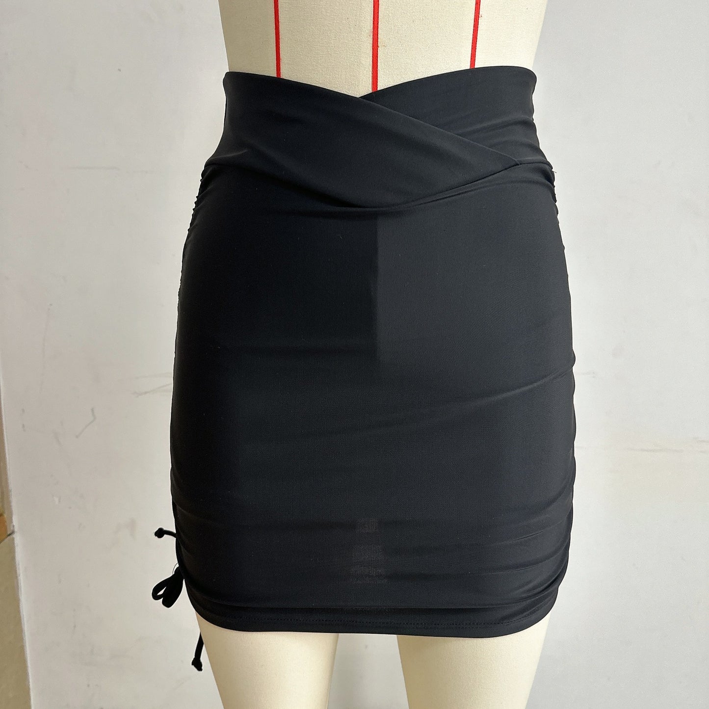 Drawstring Boxers High Waist Covering Belly Thin Swimming Shorts